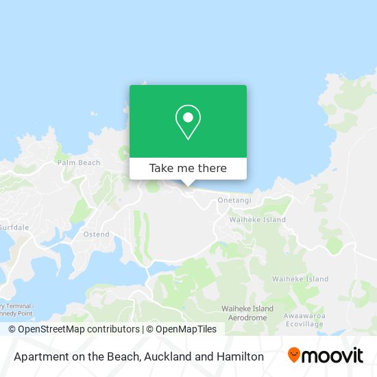 Apartment on the Beach map