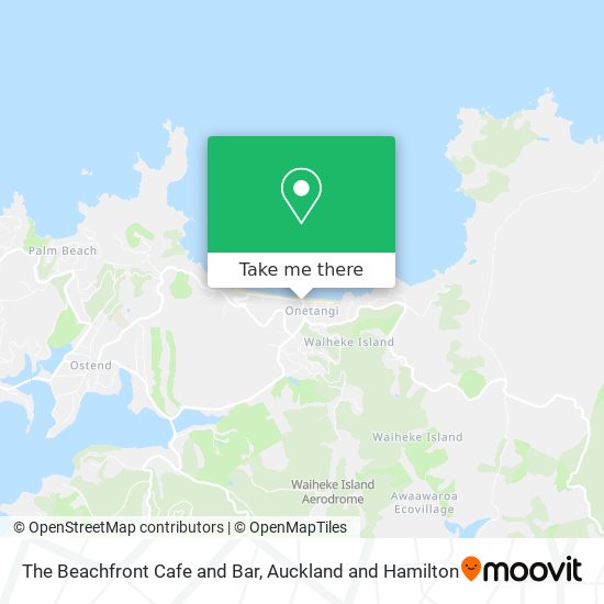 The Beachfront Cafe and Bar map