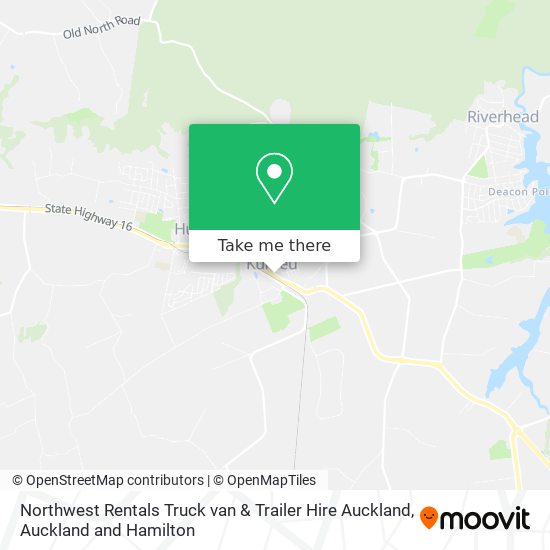 Northwest Rentals Truck van & Trailer Hire Auckland地图