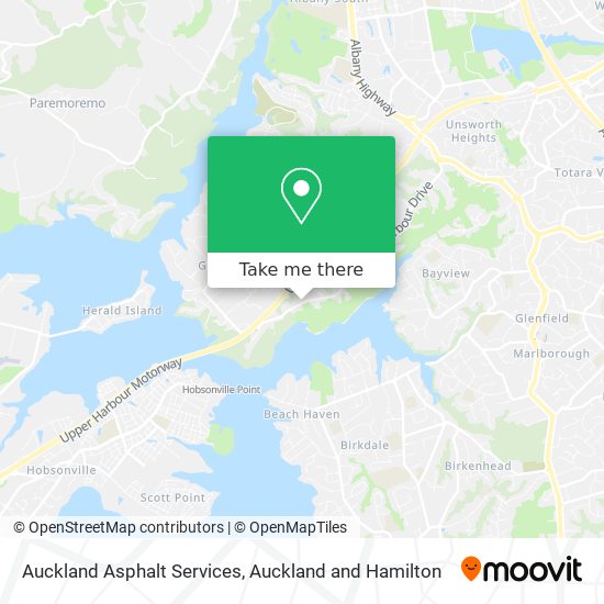 Auckland Asphalt Services map