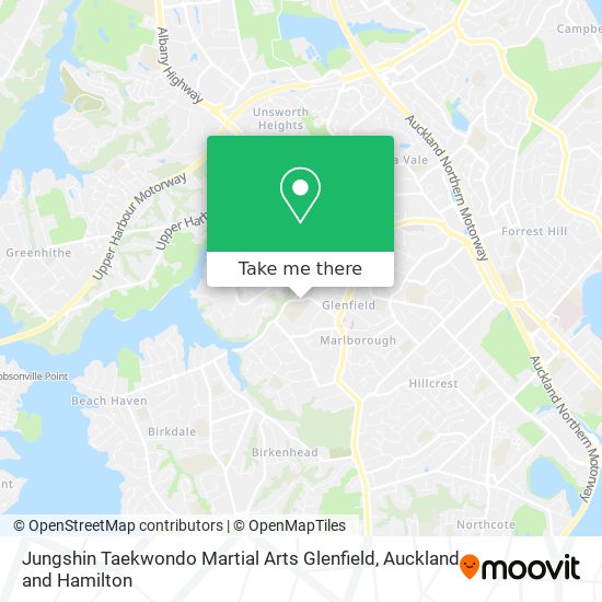 Jungshin Taekwondo Martial Arts Glenfield map