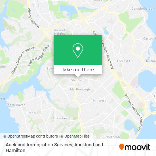 Auckland Immigration Services map