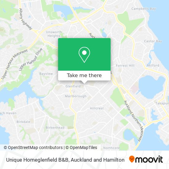 Unique Homeglenfield B&B地图
