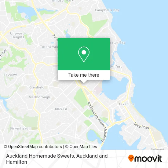 Auckland Homemade Sweets map