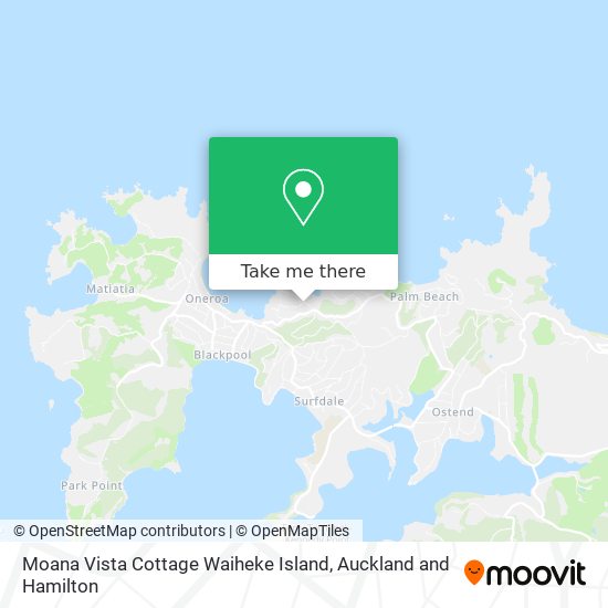 Moana Vista Cottage Waiheke Island地图