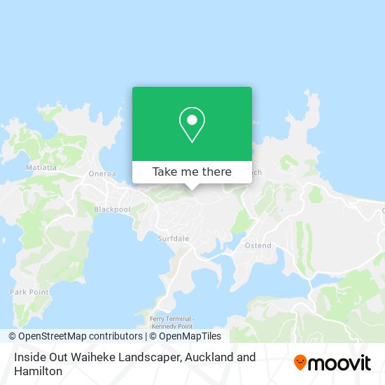 Inside Out Waiheke Landscaper map