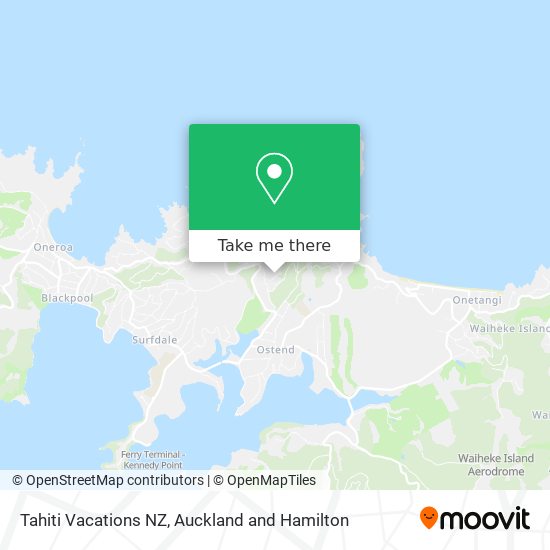 Tahiti Vacations NZ map
