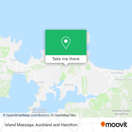 Island Massage map
