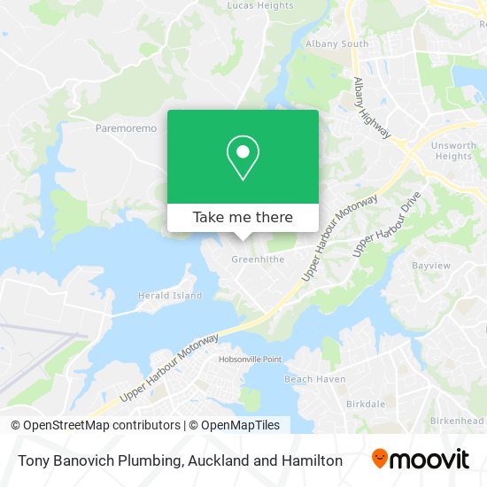 Tony Banovich Plumbing map