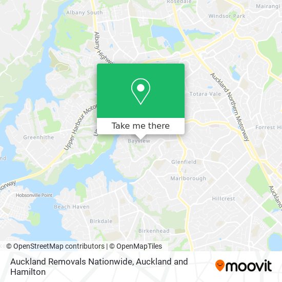 Auckland Removals Nationwide map