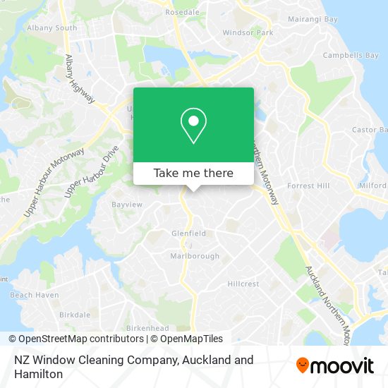 NZ Window Cleaning Company map