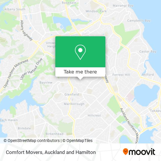 Comfort Movers map