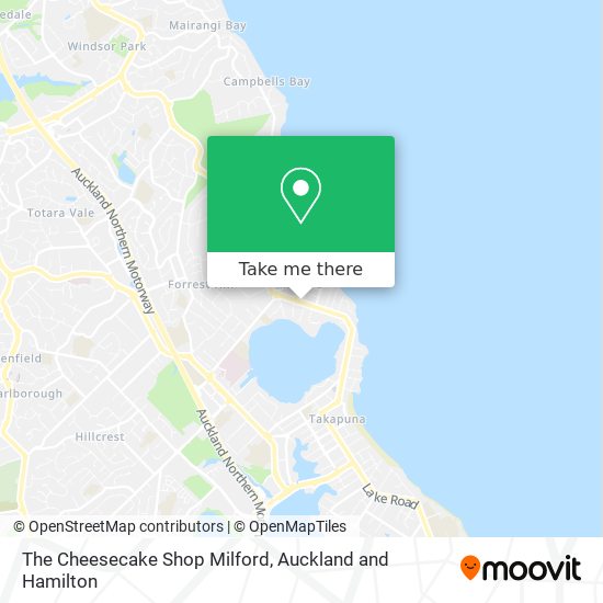 The Cheesecake Shop Milford地图