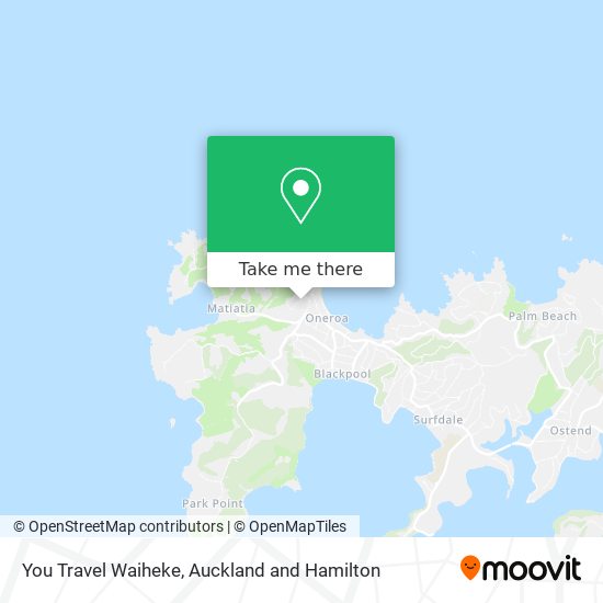 You Travel Waiheke map