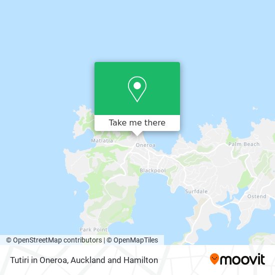 Tutiri in Oneroa map