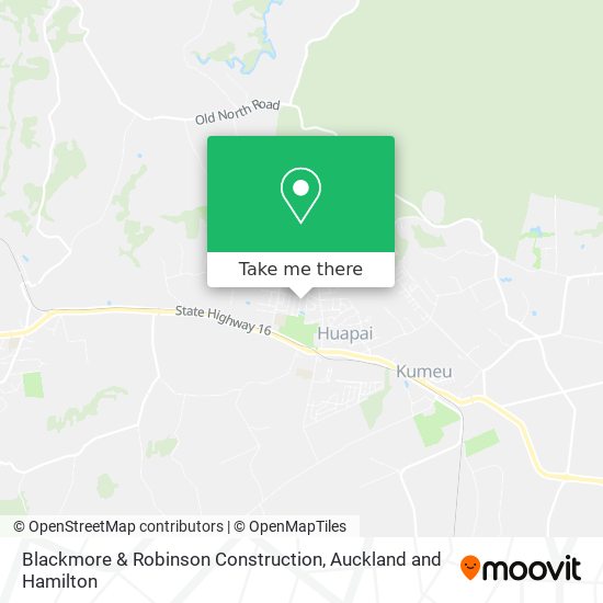 Blackmore & Robinson Construction map