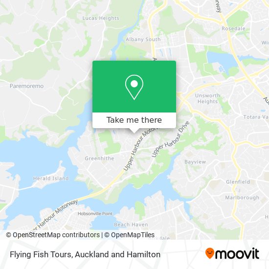 Flying Fish Tours map