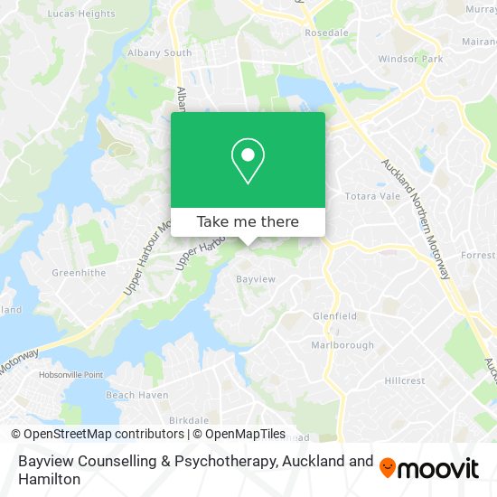 Bayview Counselling & Psychotherapy map