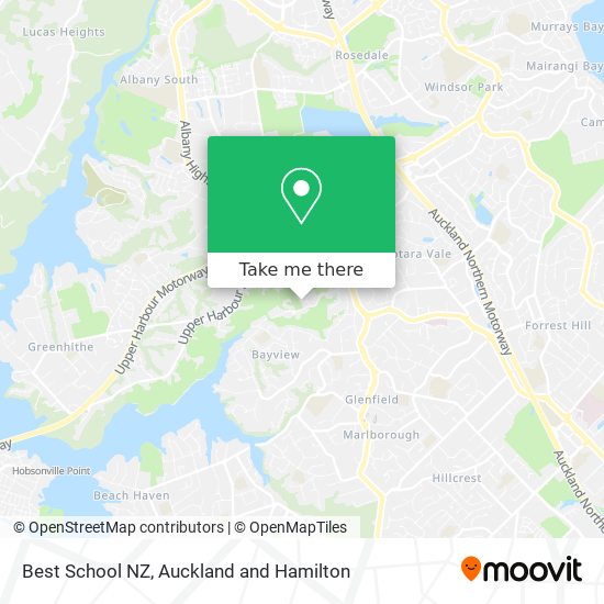 Best School NZ map