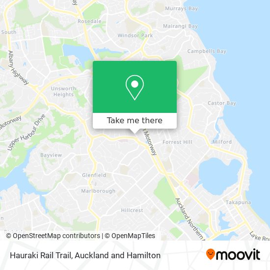 Hauraki Rail Trail map