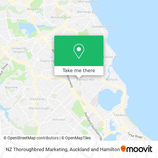 NZ Thoroughbred Marketing map