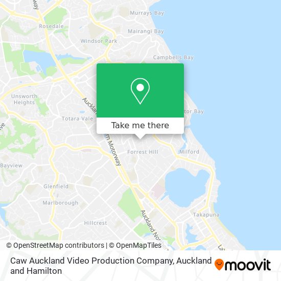 Caw Auckland Video Production Company map