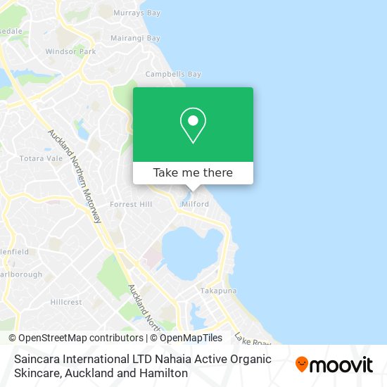 Saincara International LTD Nahaia Active Organic Skincare map