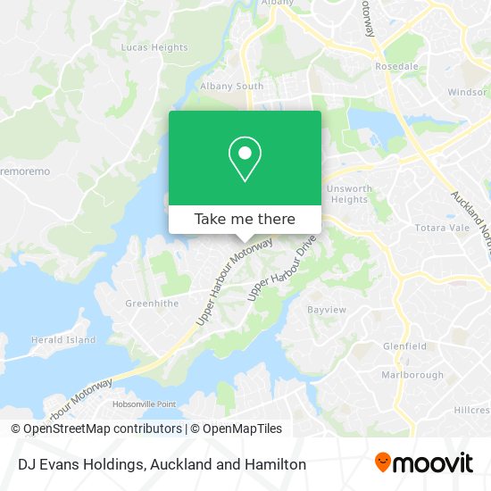 DJ Evans Holdings map