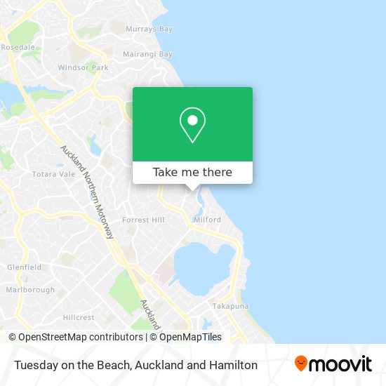 Tuesday on the Beach map