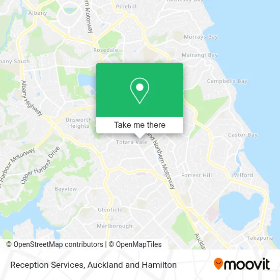 Reception Services map