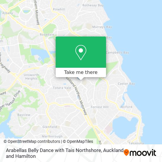 Arabellas Belly Dance with Tais Northshore map