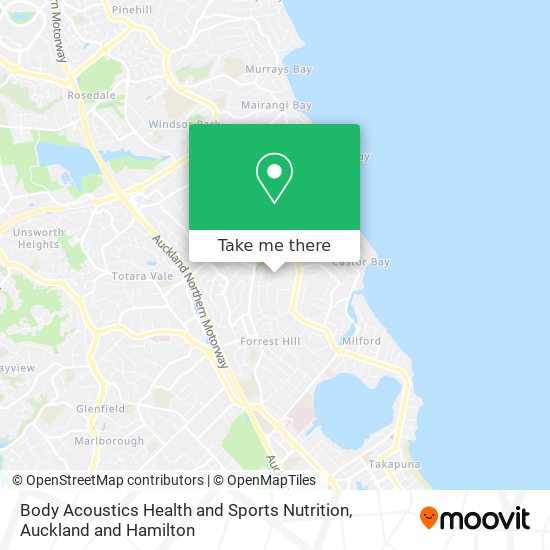 Body Acoustics Health and Sports Nutrition map