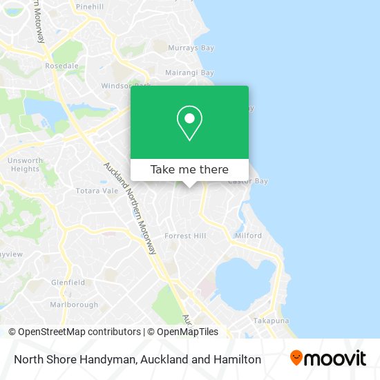 North Shore Handyman map