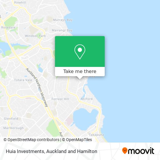 Huia Investments map