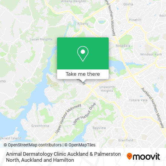 Animal Dermatology Clinic Auckland & Palmerston North map