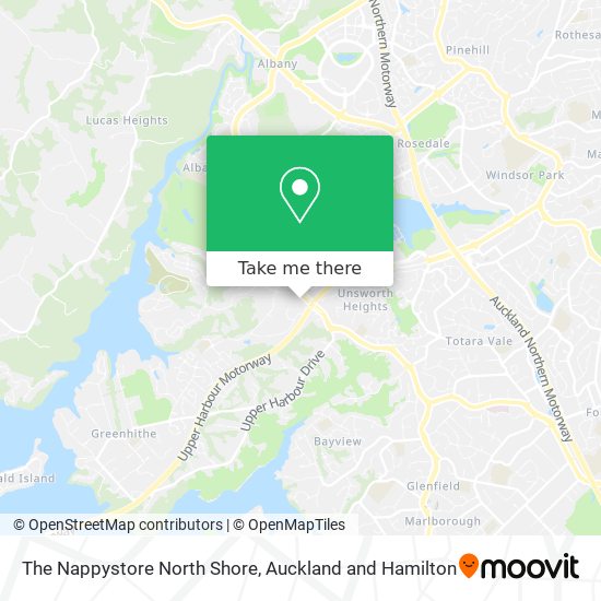 The Nappystore North Shore map