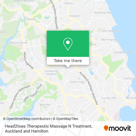 Head2toes Therapeutic Massage N Treatment map