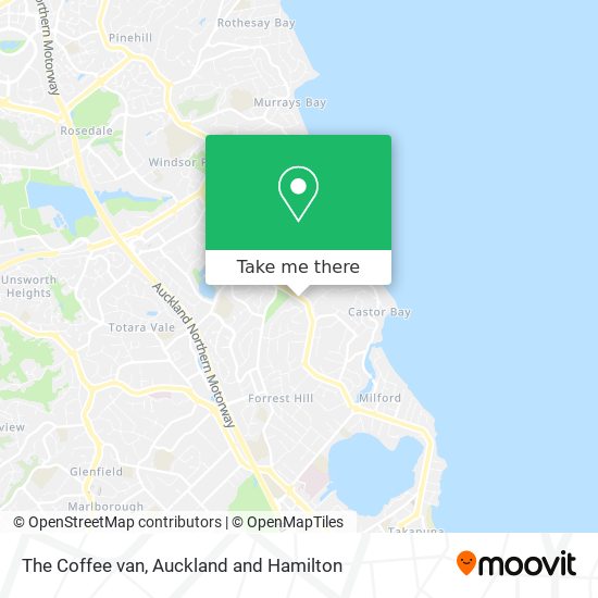 The Coffee van map