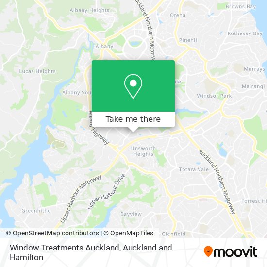 Window Treatments Auckland map