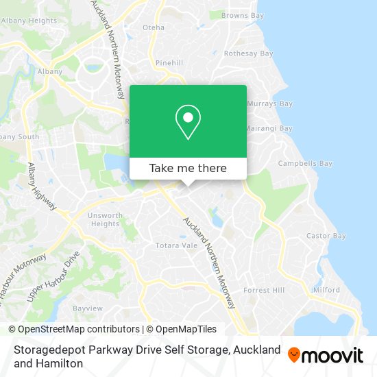 Storagedepot Parkway Drive Self Storage map