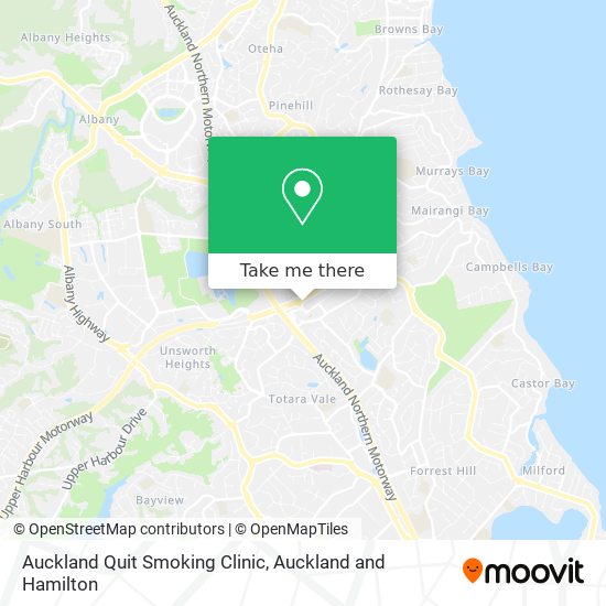 Auckland Quit Smoking Clinic map