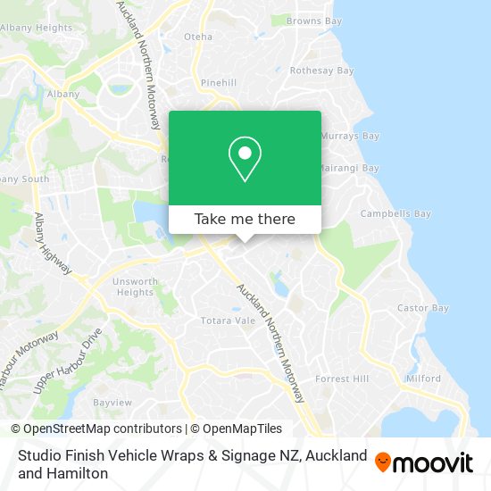 Studio Finish Vehicle Wraps & Signage NZ map