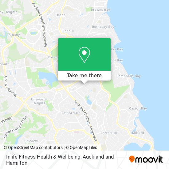 Inlife Fitness Health & Wellbeing map