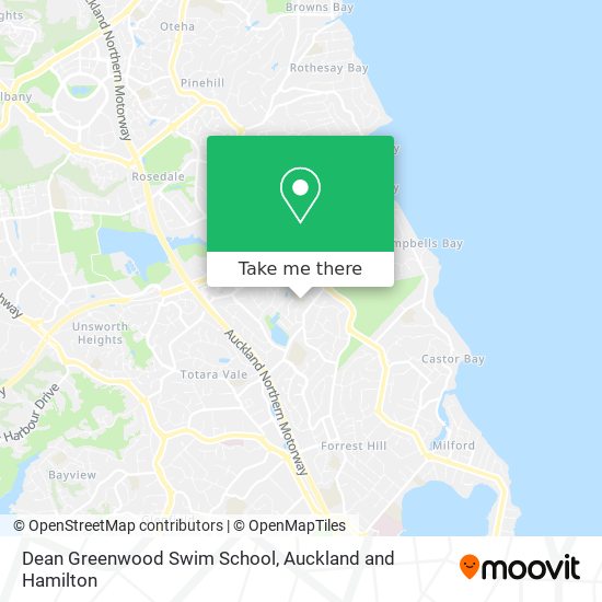 Dean Greenwood Swim School map