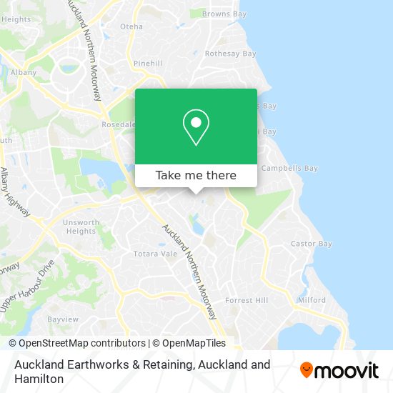 Auckland Earthworks & Retaining map