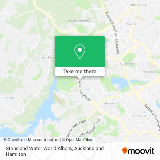 Stone and Water World Albany map