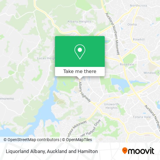 Liquorland Albany map