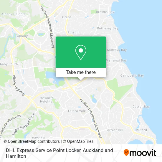 DHL Express Service Point Locker map
