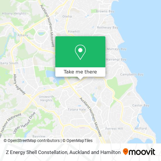 Z Energy Shell Constellation map