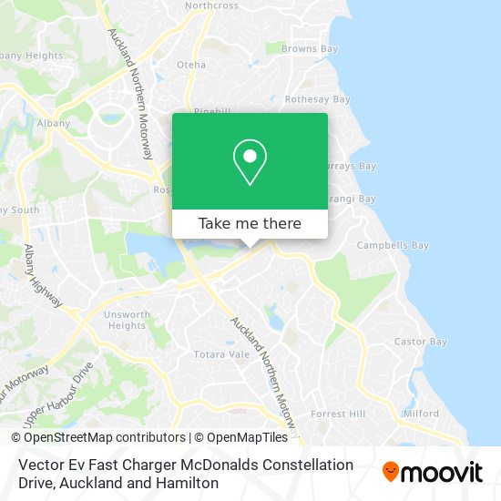 Vector Ev Fast Charger McDonalds Constellation Drive map